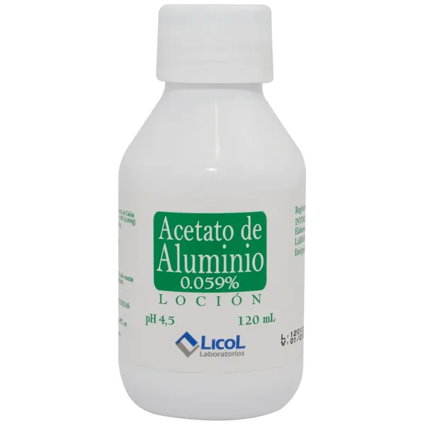 ACETATO DE ALUMINIO 120 ML LC