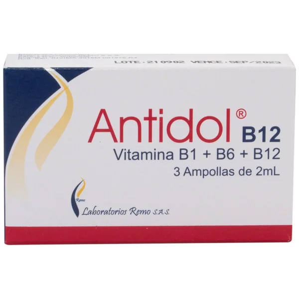 ANTIDOL B-12 2 ML 3 AMPOLLAS