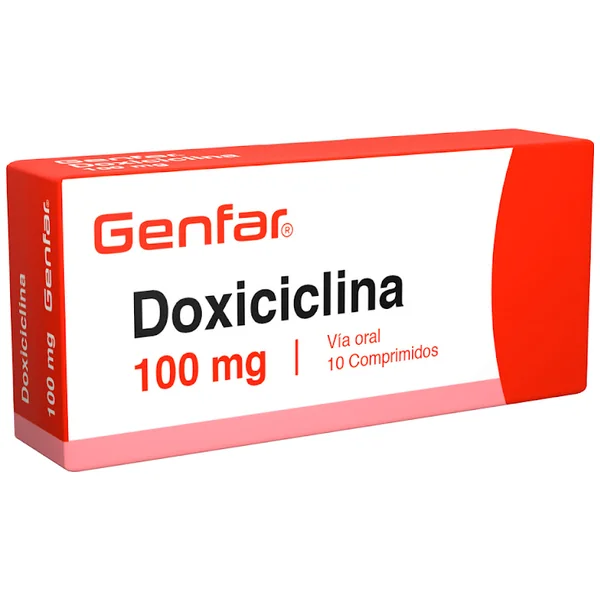 Doxiciclina 100 Mg Genfar Caja X 10 Comprimidos