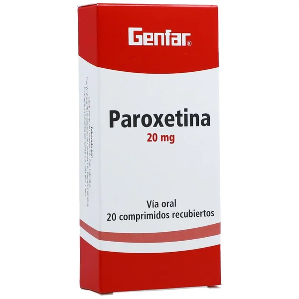 Paroxetina 20 Mg X 20 Tabl +++