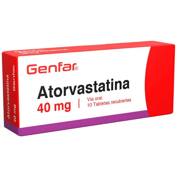 ATORVASTATINA 40 MG 10 TABLETAS GF