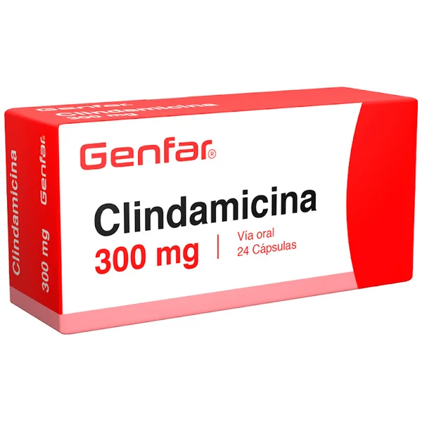 CLINDAMICINA 300 MG 24 CAPSULAS GF