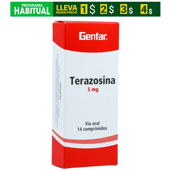 Terazosina 5 Mg X 14 Tabl +++