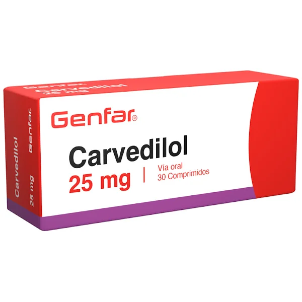 CARVEDILOL 25 MG 30 TABLETAS GF(P)35670