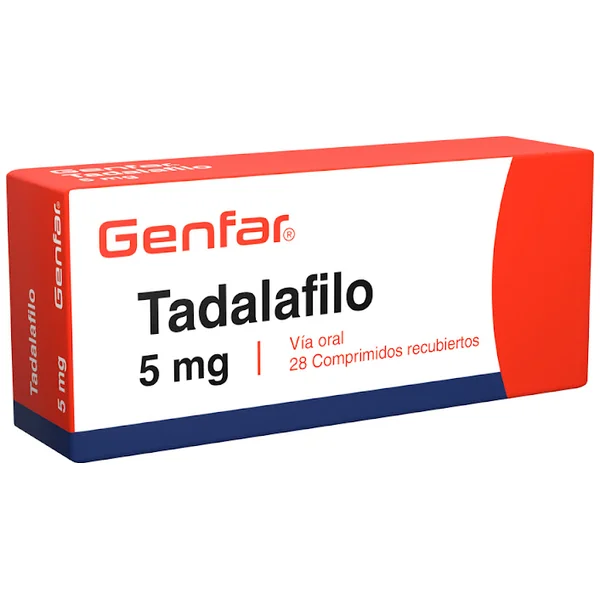 Tadalafilo Genfar 5 Mg Caja X 28 Comprimidos