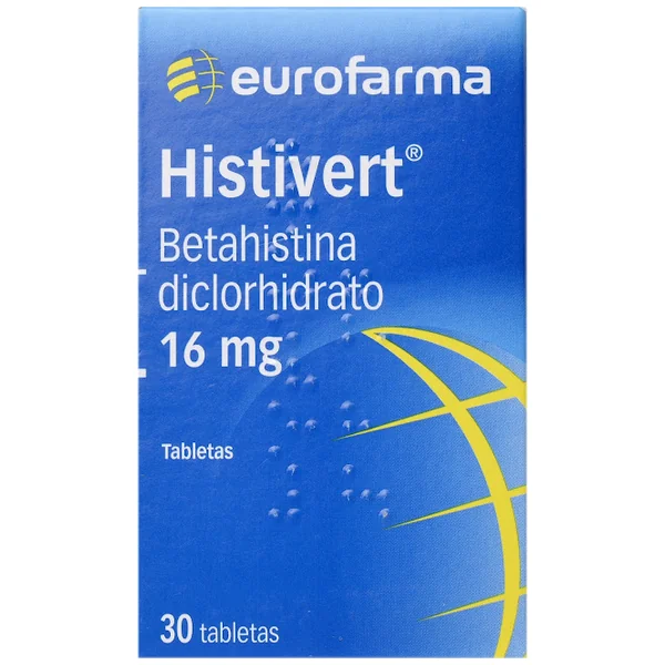Histivert Betahistina 16 Mg Eurofarma Caja X 30 Tabletas
