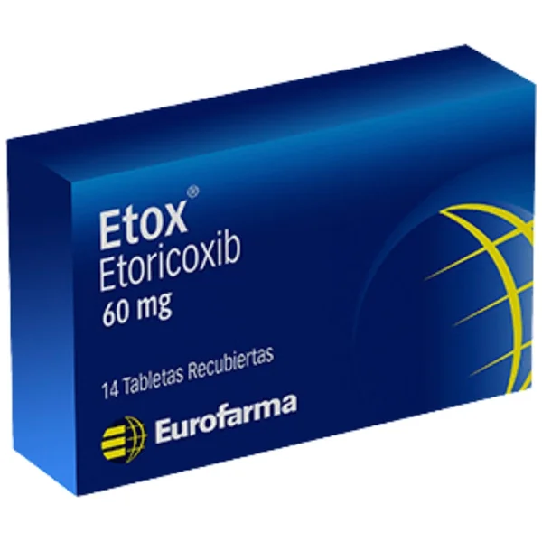 Etox Etoricoxib 60 Mg Eurofarma Caja X 14 Tabletas