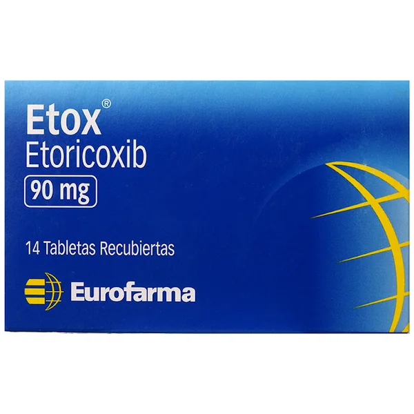 Etox Etoricoxib 90 Mg Eurofarma Caja X 14 Tabletas