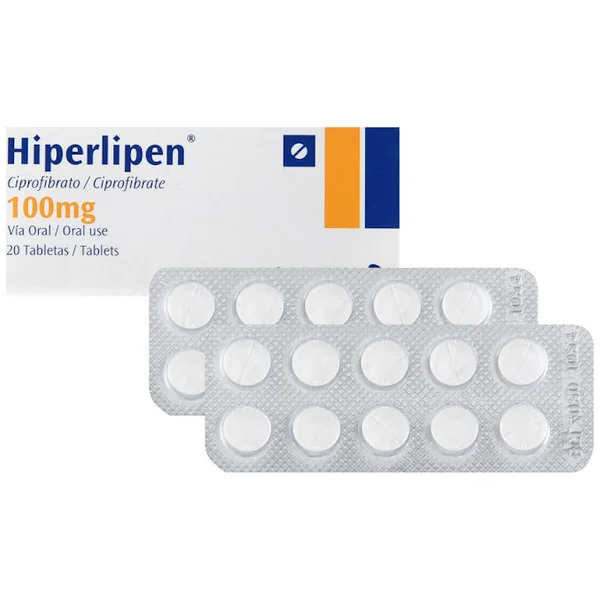 Hiperlipen Ciprofibrato 100 Mg Sanofi Caja X 20 Tabletas