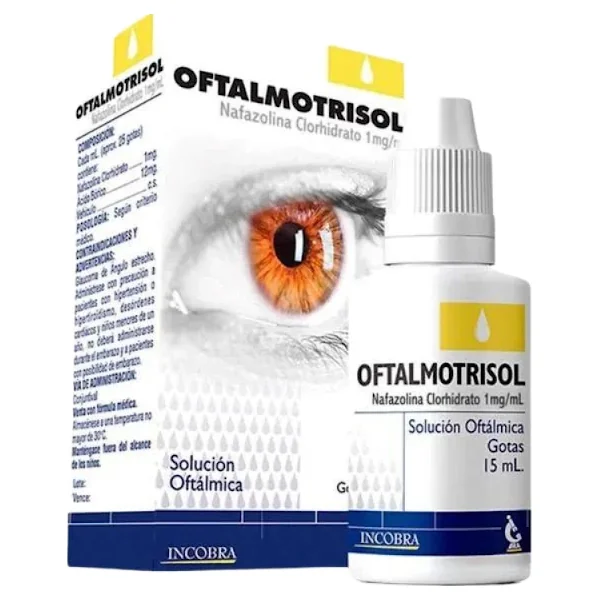 Oftalmotrisol Nafazolina 0.1% Incobra Gotas Frasco X 15 Ml
