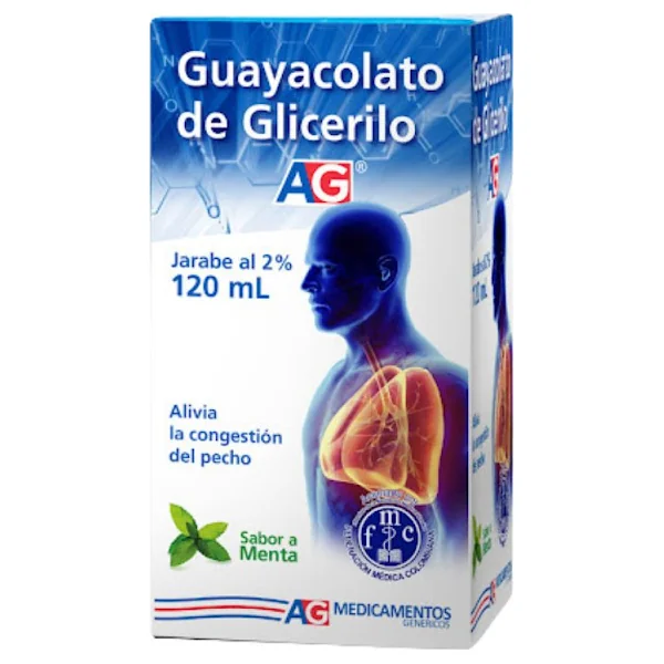 Guayacolato De Glicerilo AG 2% Jarabe Frasco X 120 Ml