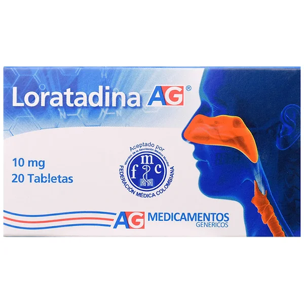Loratadina AG 10 Mg Caja X 20 Tabletas