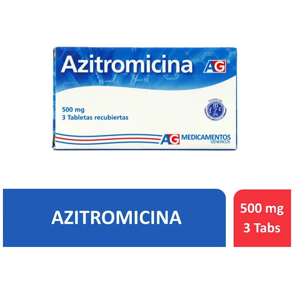 Azitromicina AG 500 Mg Caja X 3 Tabletas