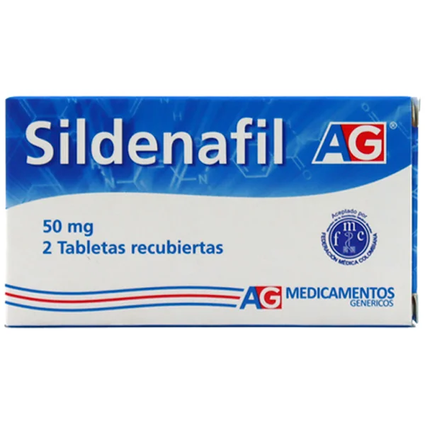 Sildenafil AG 50 Mg Caja X 2 Tabletas
