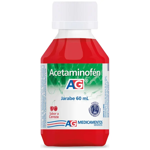 Acetaminofen 150Mg/5Ml(3%) Jarabe Frasco X 60Ml Amer Gen Cereza