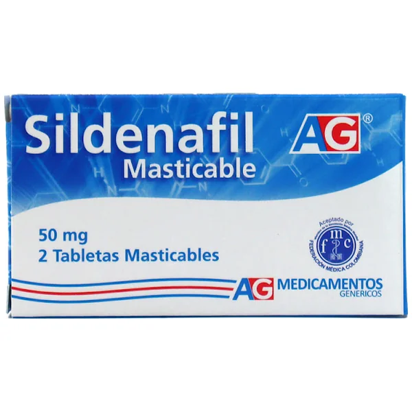 SILDENAFIL MASTICABLE 2 TABLETAS AG