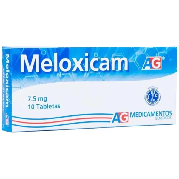 Meloxicam AG 7.5 Mg Caja X 10 Tabletas