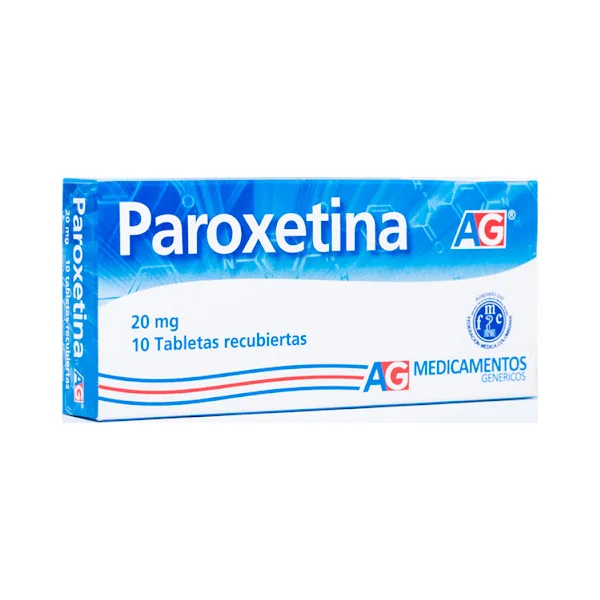 Paroxetina AG 20 Mg Caja X 10 Tabletas