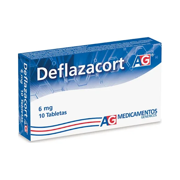 Deflazacort 6Mg AG Caja X 10 Tabletas