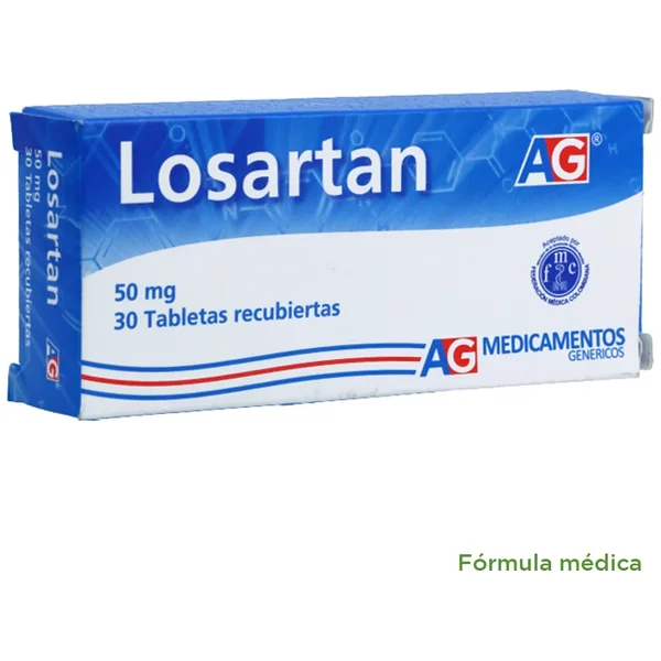 Losartan Tabletas Recubiertas 50Mg Caja X 30