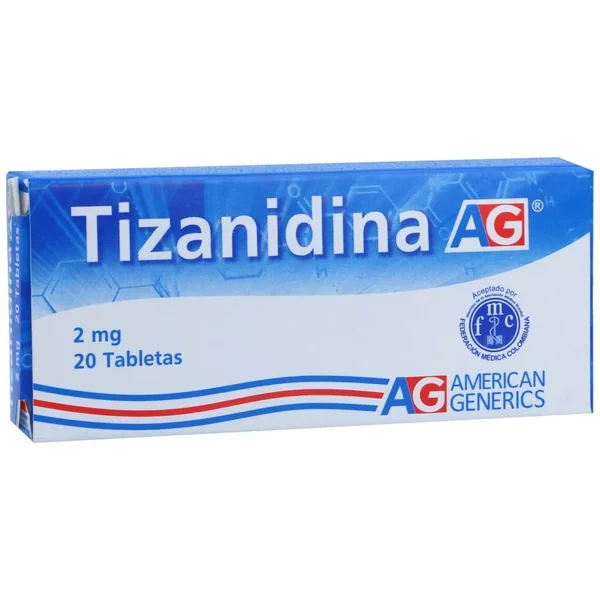 Tizanidina Tabletas 2Mg Caja X 20
