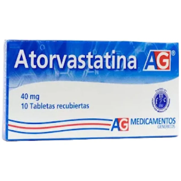 ATORVASTATINA 40 MG 10 TABLETAS AG