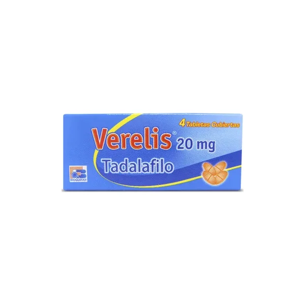 Verelis 20 MG Caja X 4 Tabs