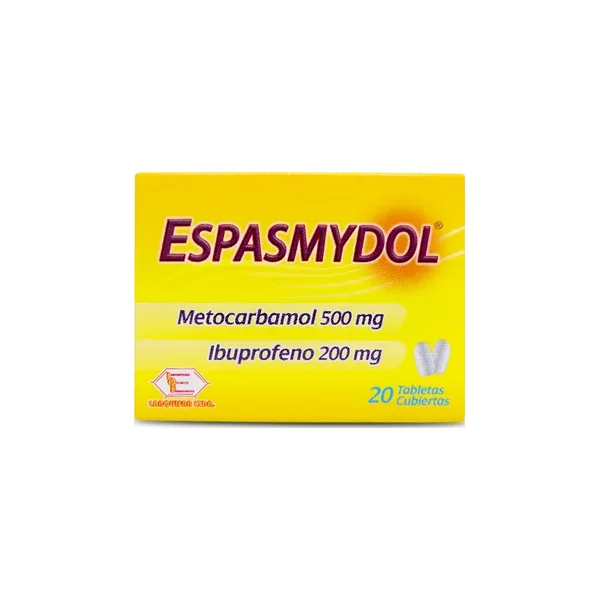 Espasmydol 500/200 MG Caja X 20 Tabs