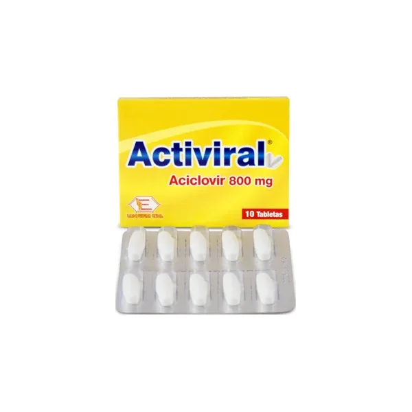 Activiral 800 MG Caja X 10 Tabs
