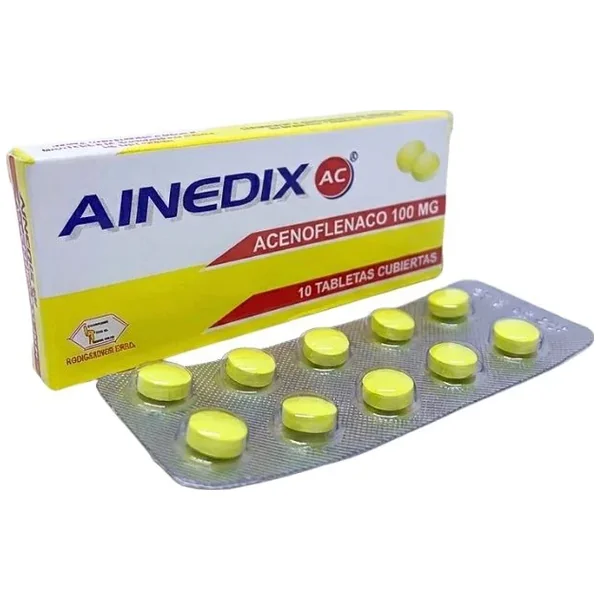 AINEDIX AC 100 MG CAJA X 10 TABS