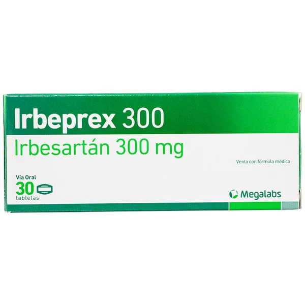 Irbeprex Irbesartán 300Mg Megalabs Caja X 30 Tabletas