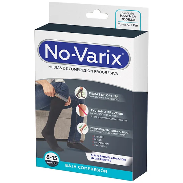 CALC.NOVARIX HOMBRE 8-15MMHG NEGR T.S