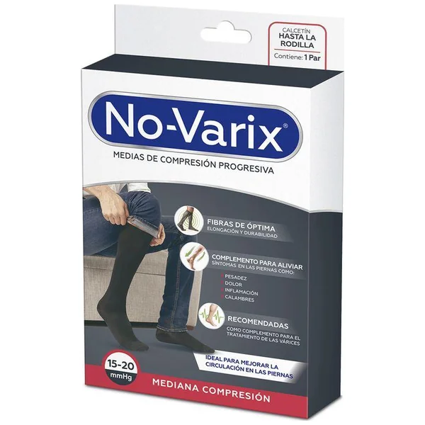 CALCET HOMB NOVARIX 15-20MMHG.NEGRO T.S
