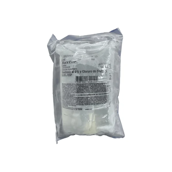 Dextrosa 5% Cloruro De Sodio 0,9% Baxter Bolsa X 500 Ml