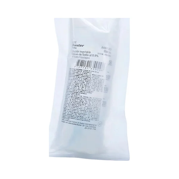 Cloruro Sodio 0,9% Solución Inyectable Baxter Bolsa X 250 Ml