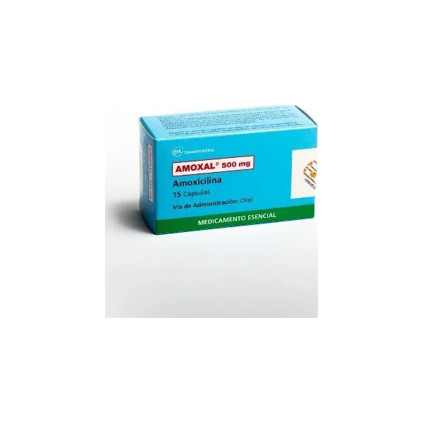 Amoxal Amoxicilina 500 Mg GSK Caja X 15 Cápsulas