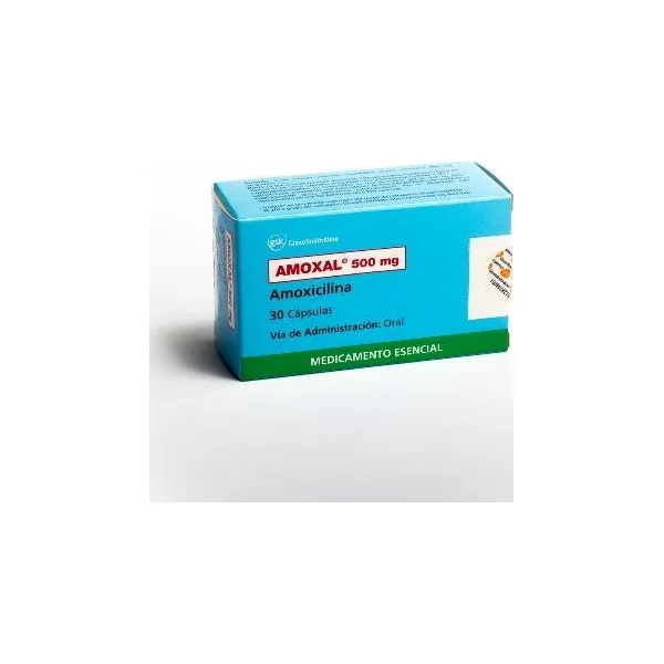 Amoxal Amoxicilina 500 Mg GSK Caja X 30 Cápsulas