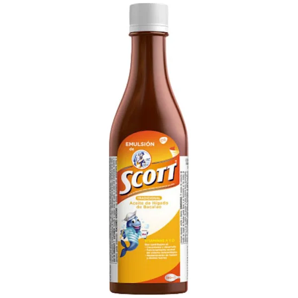 Emulsión De Scott Vitamina A + D3 Haleon Tradicional X 180 Ml
