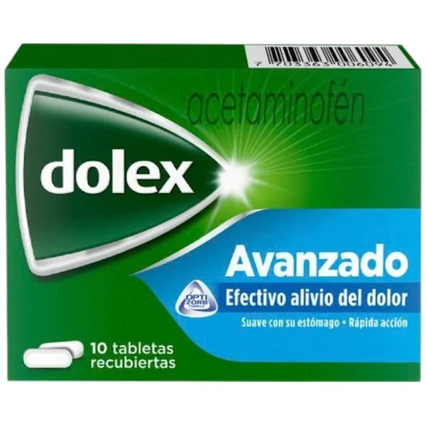 Dolex Avanzado, Acetaminofén X 10 Tabletas