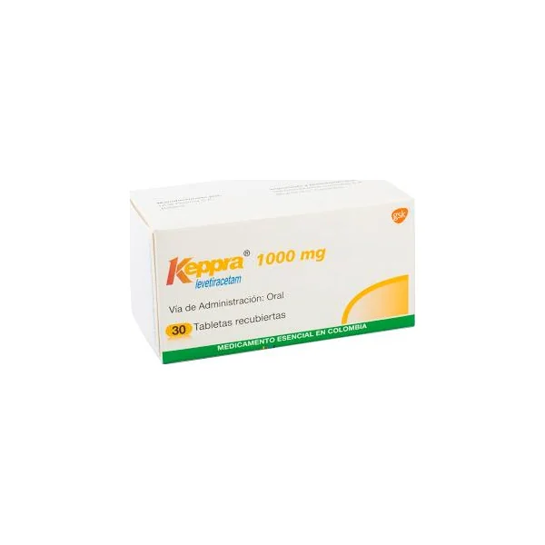 Keppra Levetiracetam 1000 Mg Gsk Caja X 30 Tabletas