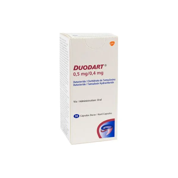 Duodart Dutasterida + Tamsulosina 0.5/0.4Mg GSK Caja X 30 Cápsulas