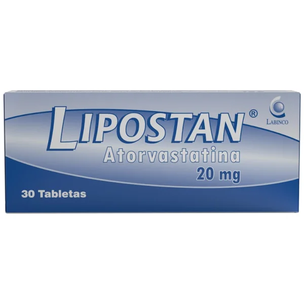 Lipostan Atorvastatina 20 Mg Labinco Caja X 30 Tabletas