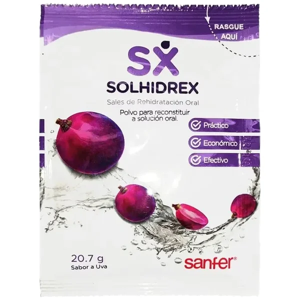 Solhidrex Formula Oms Polvo Solucion Oral X 1 Sobrex20.7Gr Uva