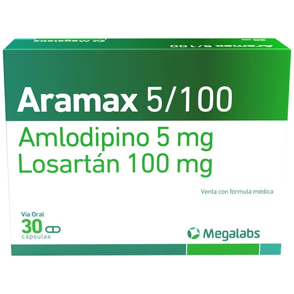 ARAMAX 5/100 MG 30 CAPSULAS
