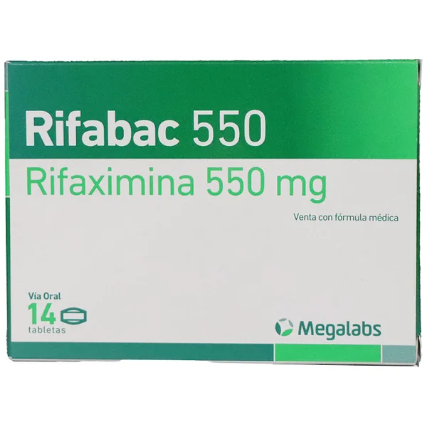 Rifabac Rifaximina 550Mg Megalabs Caja X 14 Tabletas