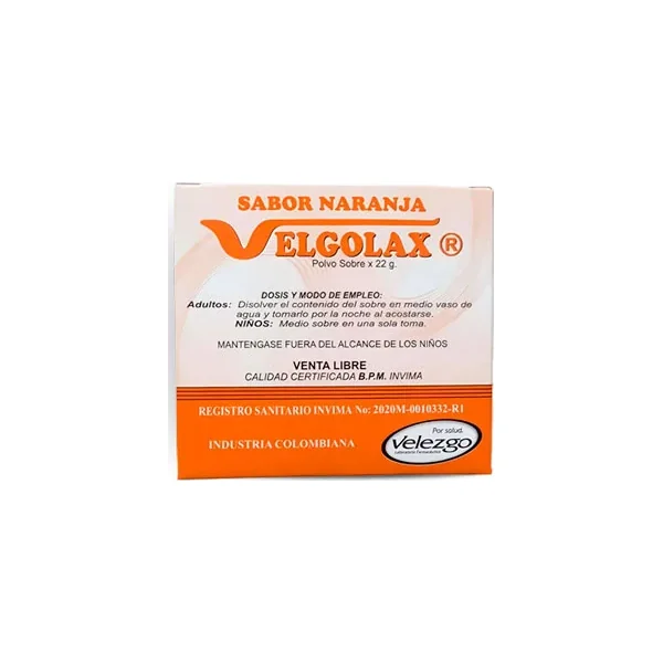 Velgolax Polvo Naranja Caja X 22 GR