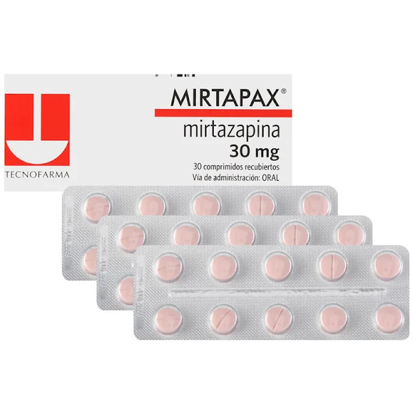 Mirtapax Mirtazapina 30 Mg Tecnofarma Caja X 30 Comprimidos