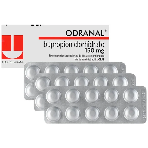 Odranal Bupropion Clorhidrato 150 Mg Tecnofarma Caja X 30 Comprimidos