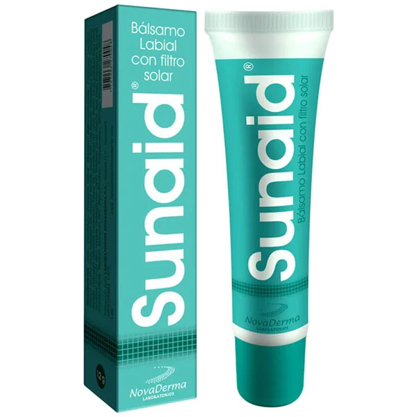 Bálsamo Novaderma Sunaid Labial Con Filtro Solar X 12 Gr