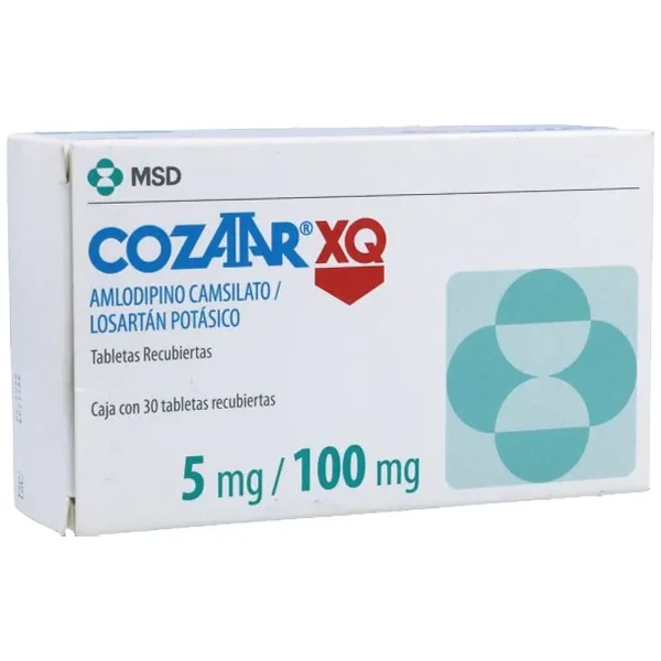 Cozaar XQ (100+5)Mg Caja X 30 Tabletas Recubiertas